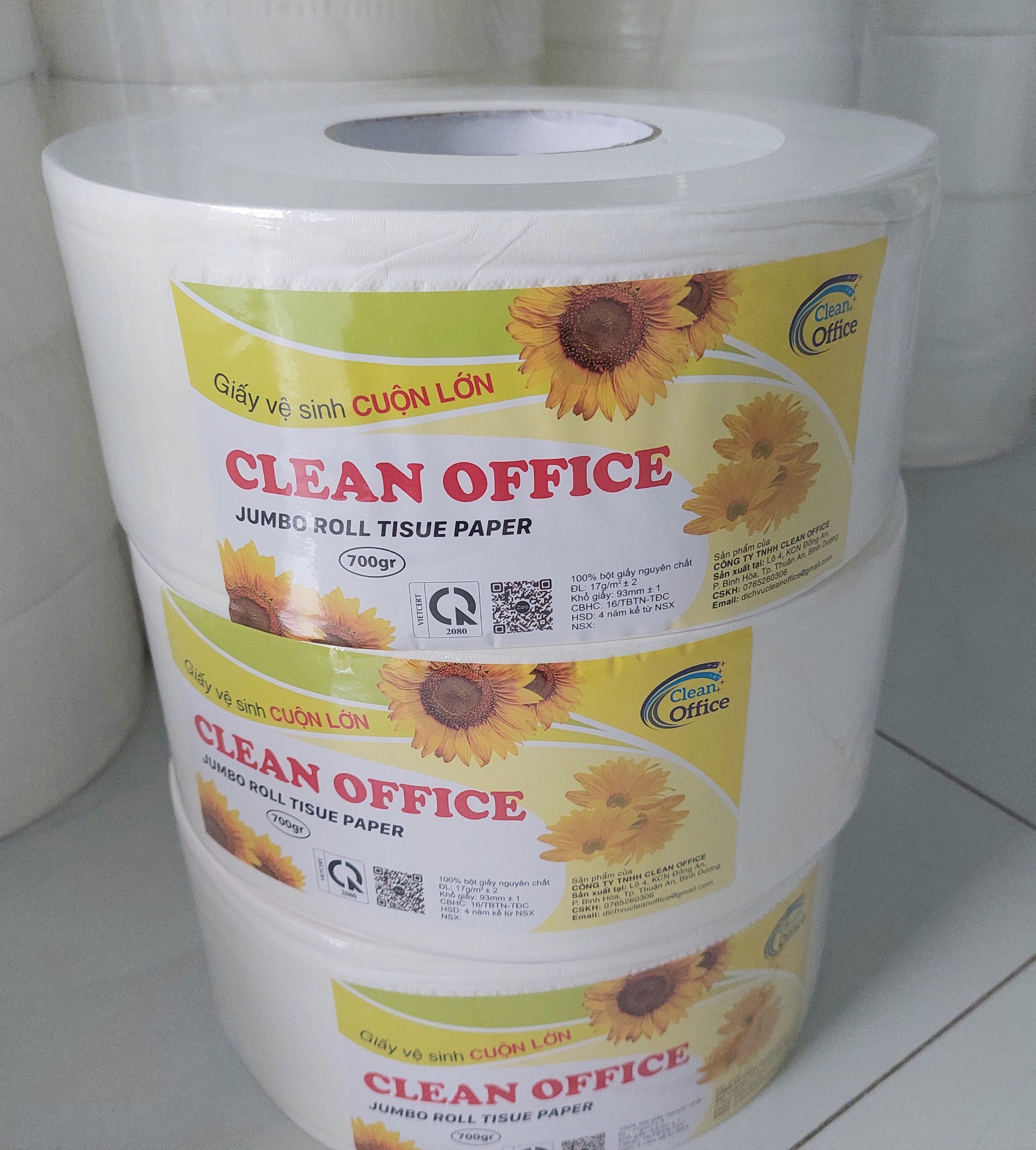 Giấy vệ sinh cuộn lớn cao cấp 700gram