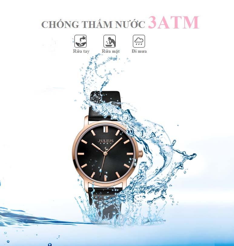 Đồng hồ nữ Julius Hàn Quốc JA-1200 dây da