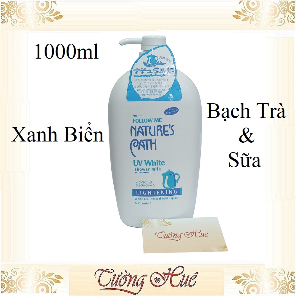 Sữa tắm dưỡng da follow me nature's path - 1000ml