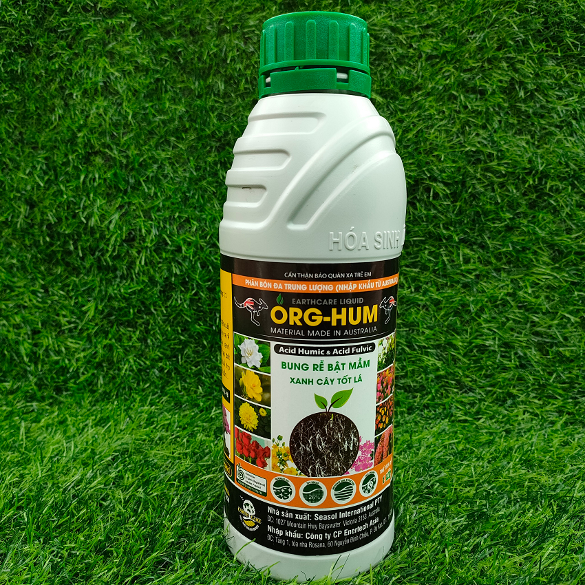 Phân bón org-hum bổ sung humic acid và fulvic acid chai 1 lít