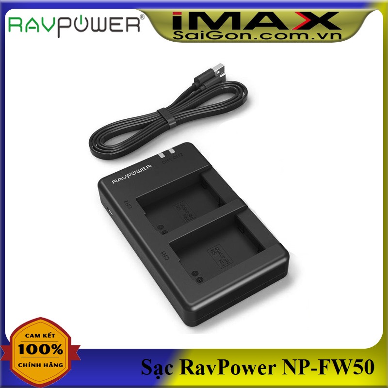 Sạc máy ảnh ravpower cho sony np-fw50