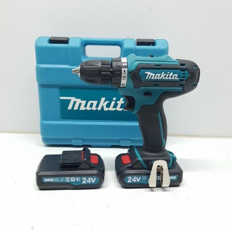 Máy khoan Pin MAKITA 24v có búa- Tặng bộ phụ kiện