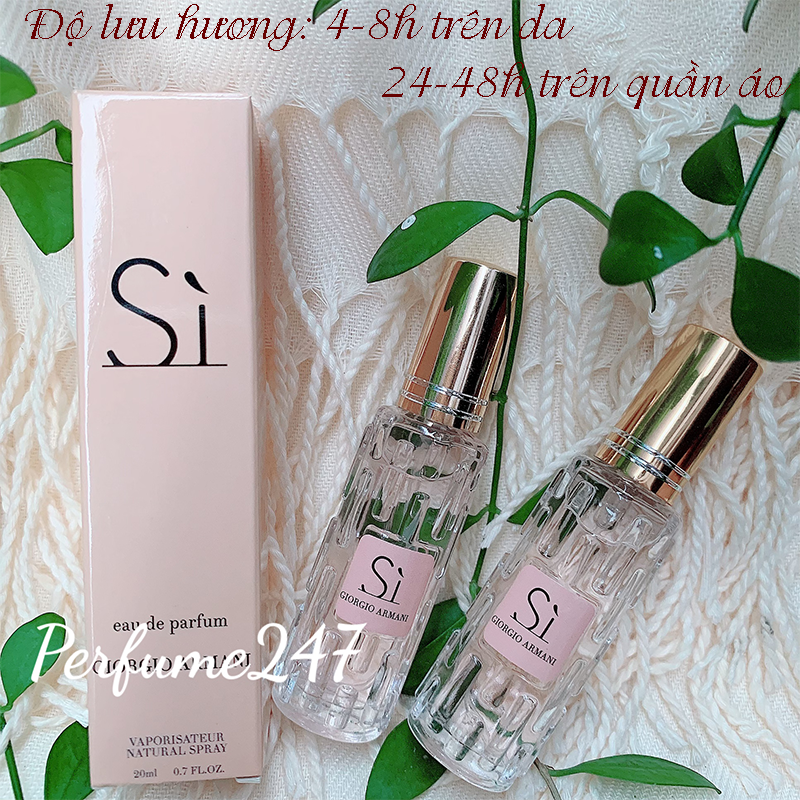 [HCM]COMBO 3 NƯỚC HOA NỮ MINI CHIẾT PHÁP 20ML THƠM LÂU- MÙI SI