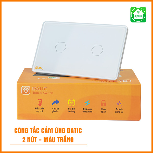 Công Tắc Cảm Ứng Datic – 2 Nút
