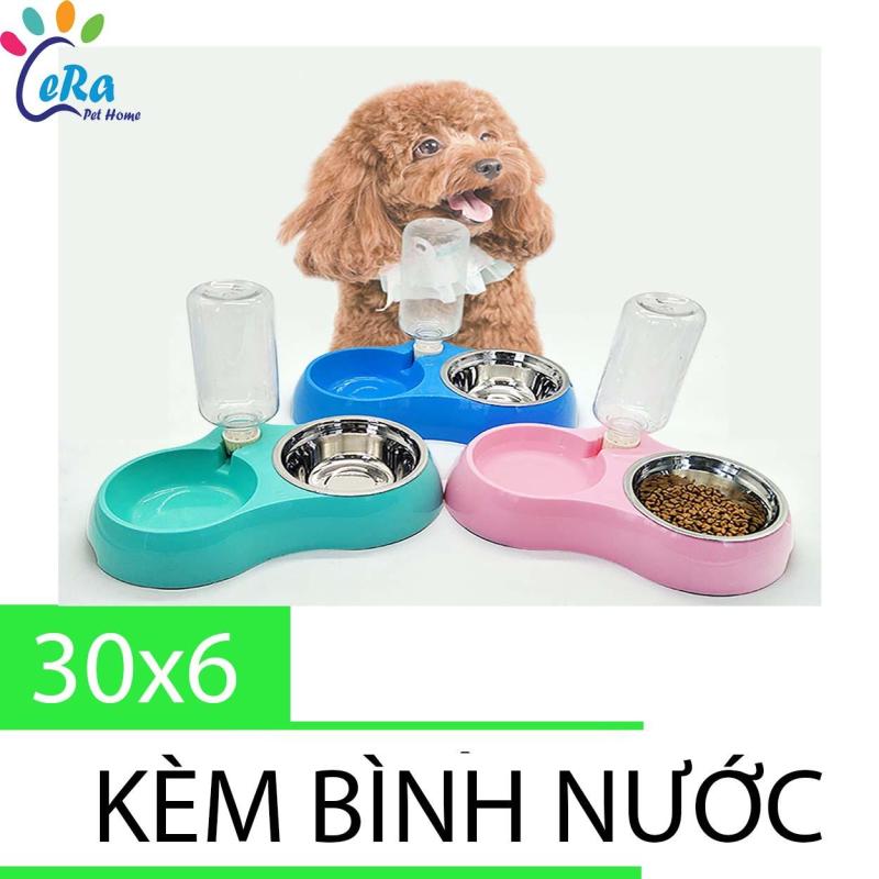 Bát Ăn Máng Inox Tháo Rời Tiện Dụng - Kèm Bình Nước (Bát Ăn 007)
