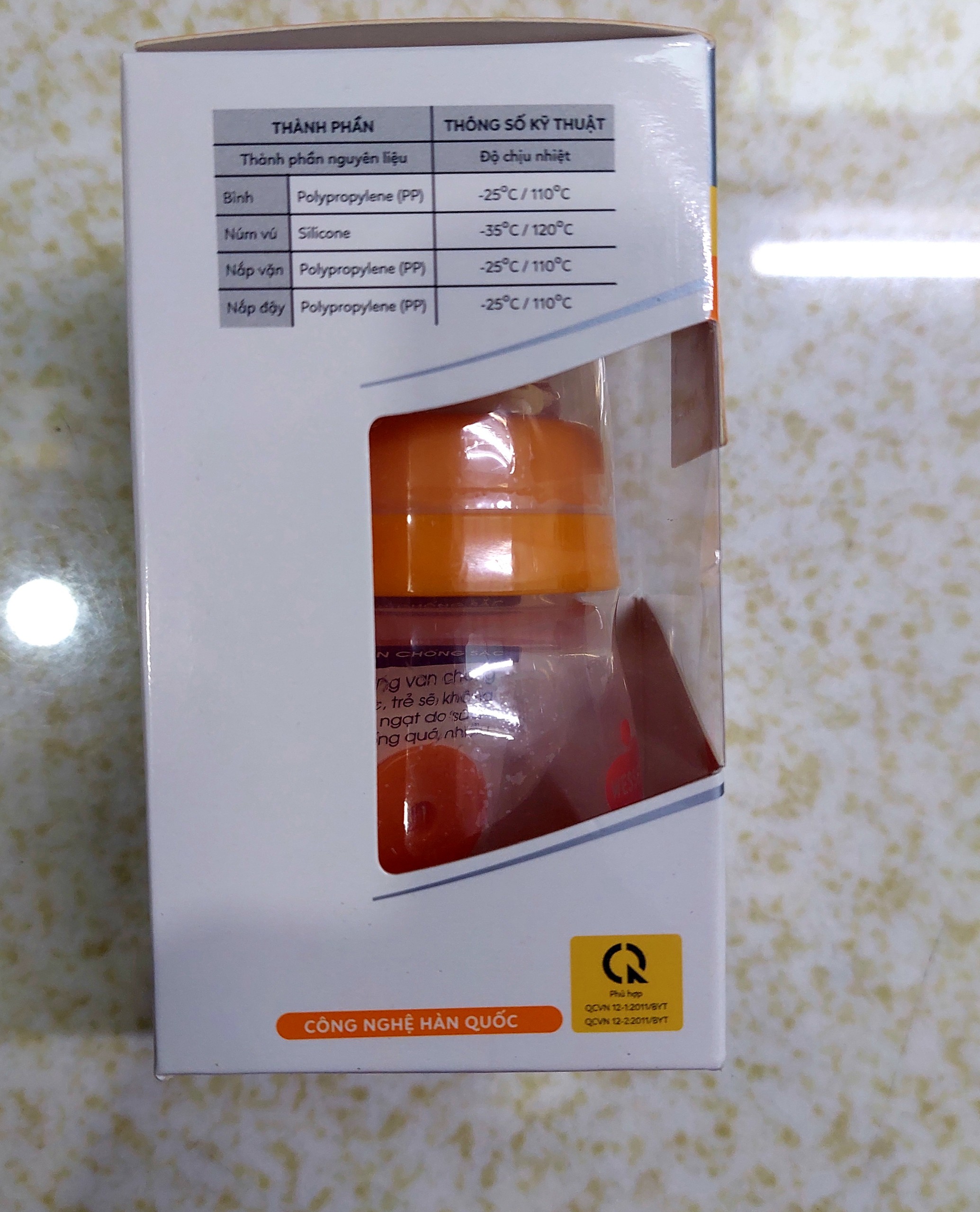 Bình sữa Wesser Nano Silver 140ml