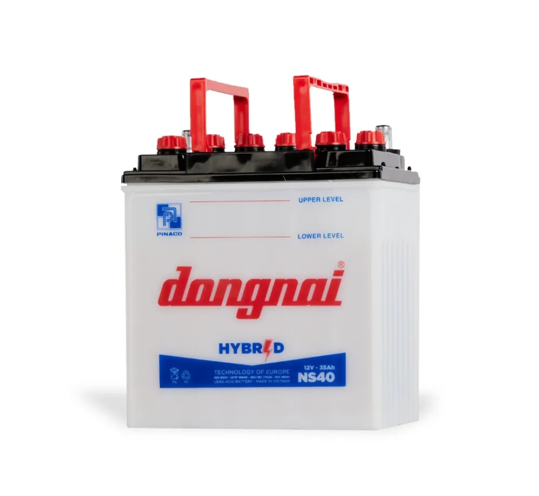 ẮC QUY ĐỒNG NAI NƯỚC 12V-35Ah (NS40) ( tặng kèm acid )
