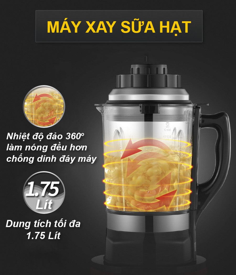 Máy làm sữa hạt BOOJMEI MS-888 (ver MK 160) - BH 12 thangs