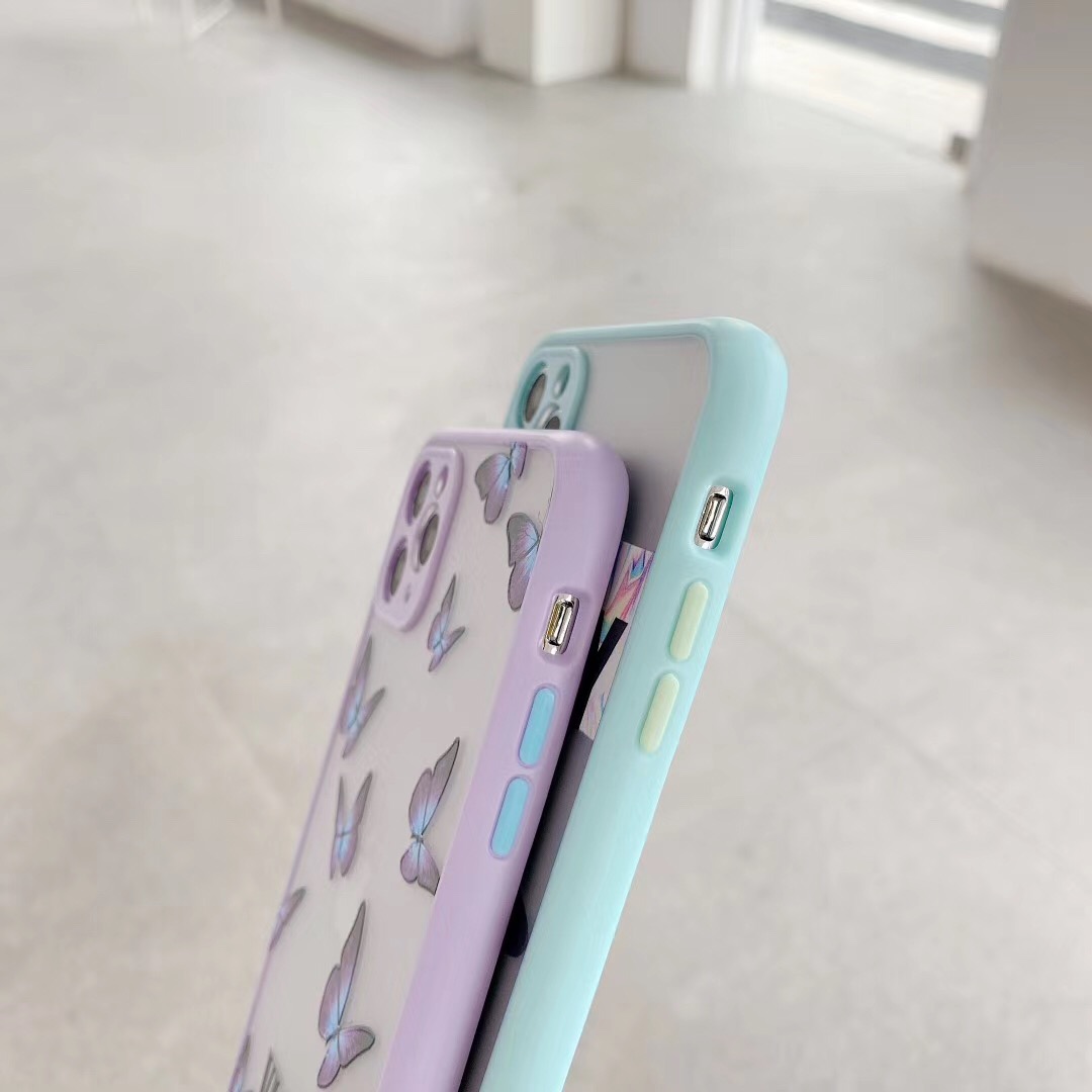 Ốp Lưng Nhám Chống Sock Va Đập Bảo Vệ Camera Blue x Violet