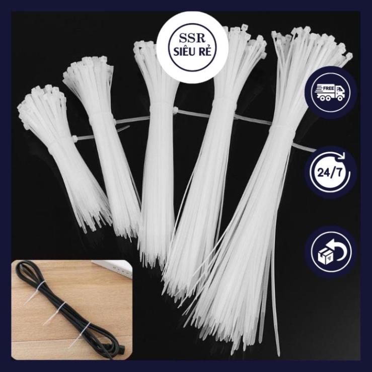 Dây Rút Nhựa Bọc 60-80 Sợi. 10cm