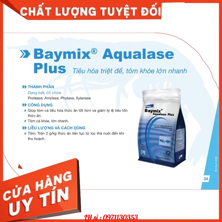 Elanco baymix aqualase helps to improve the Digest of farm, shrimp