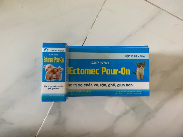 (QUẬN 4)[HCM]Dung dịch nhỏ lưng Ectomec Pour On 10ml
