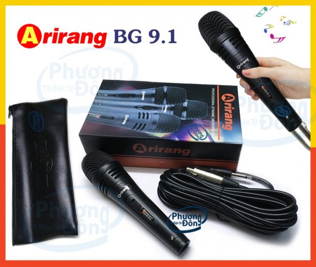 Micro Arirang BG - 9.1 có dây Karaoke siêu bền, chất lượng