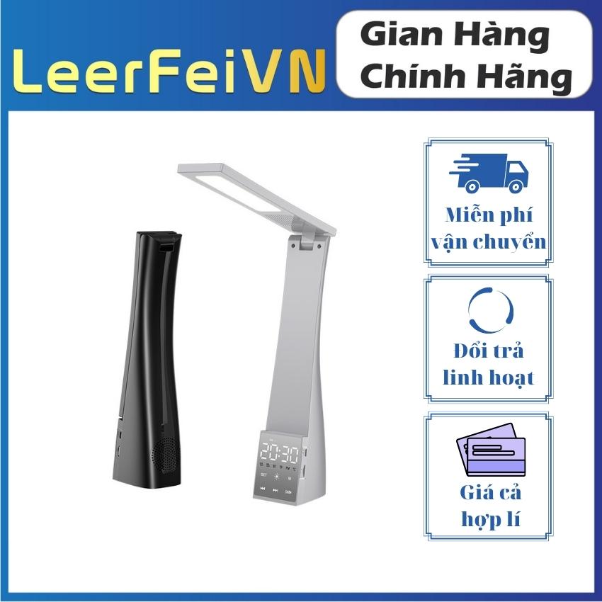 Loa Bluetooth đèn bàn chống cận  thị kèm đồng hồ điện tử thông minh T1 LeerFei LF12, loa kết hợp nhiều chức năng, âm thanh hay dành cho bé học tập giải trí