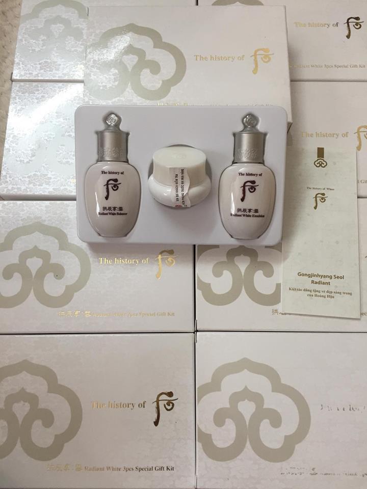 Bộ mini whoo mờ nám trắng da 3 sản phẩm