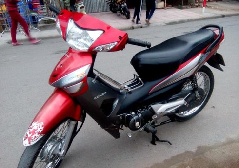 [ 4 món ] Đầu trước xe máy màu ĐỎ ĐUN xe Wave RS / S100 / ALPHA kèm pha đèn
