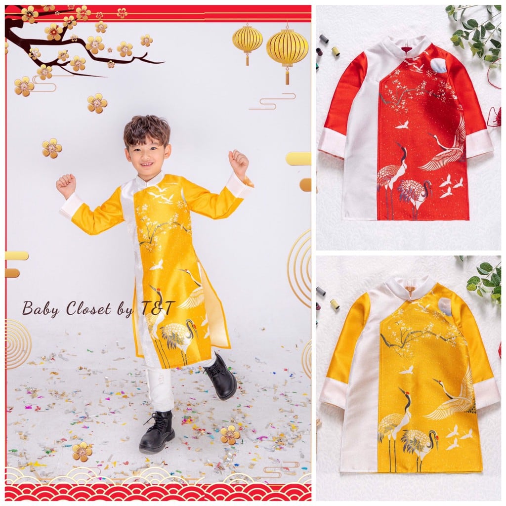 [HÀNG CAO CẤP] Áo dài Tết Nhật Vũ bé trai
