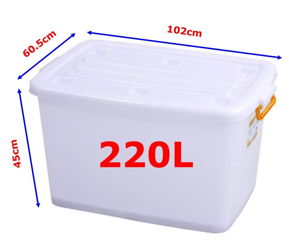 Thùng nhựa đựng đồ đa năng Duy Tân 220L (Trắng)
