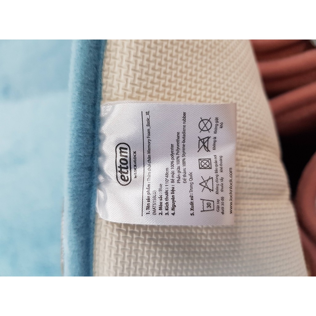 Thảm chùi chân Lock&Lock Memory Foam Basic MAT513