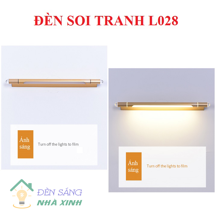 Đèn soi tranh, soi gương gắn tường 7W sáng vàng bền, rẻ, đẹp- L028