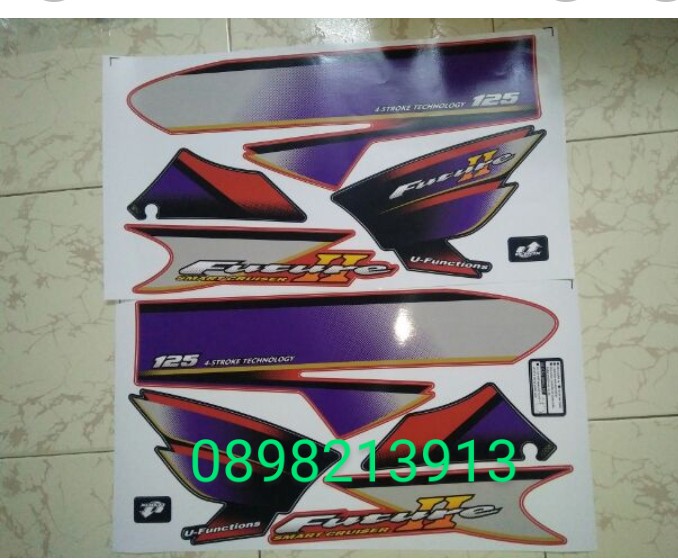 Bộ tem Future 2 màu đỏ