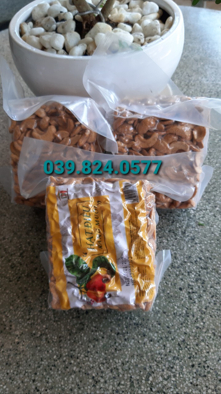 COMBO 2KG HẠT ĐIỀU RANG MUỐI BỂ/VỠ ĐÃ BÓC SẠCH VỎ LỤA
