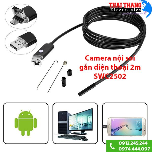 Camera nội soi dây mềm gắn điện thoại android SWC25