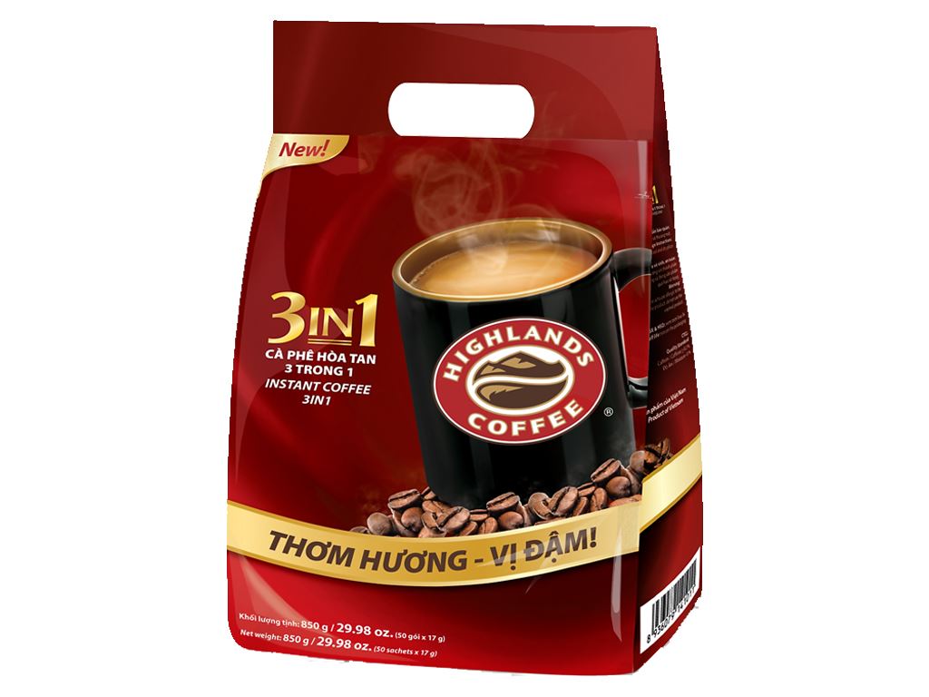 Cà phê sữa Highlands 3 in 1 850g