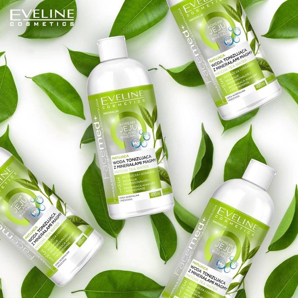 [HCM]Nước hoa hồng kiềm dầu Eveline Facemed 400ml