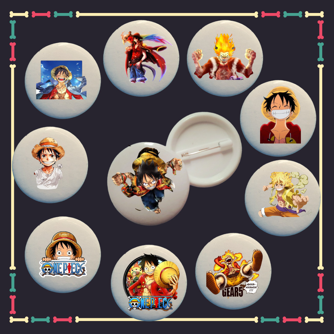 Huy hiệu Skibidi Toilet, One piece, Son goku, Doremon, Sans Undertale, SInh tố team, Benten, huy hiệu in yêu cầu-Combo 10 chiếc 5.8cm