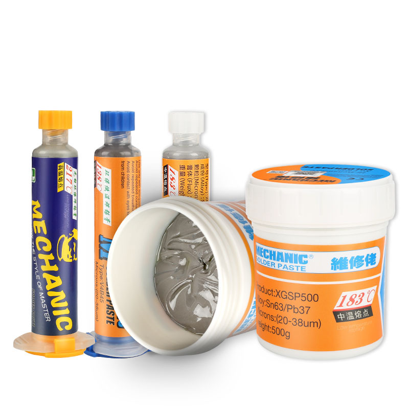 Chì bột, thiếc Bột Mechanic Solder Paste 138℃, 183°C, 217 ℃