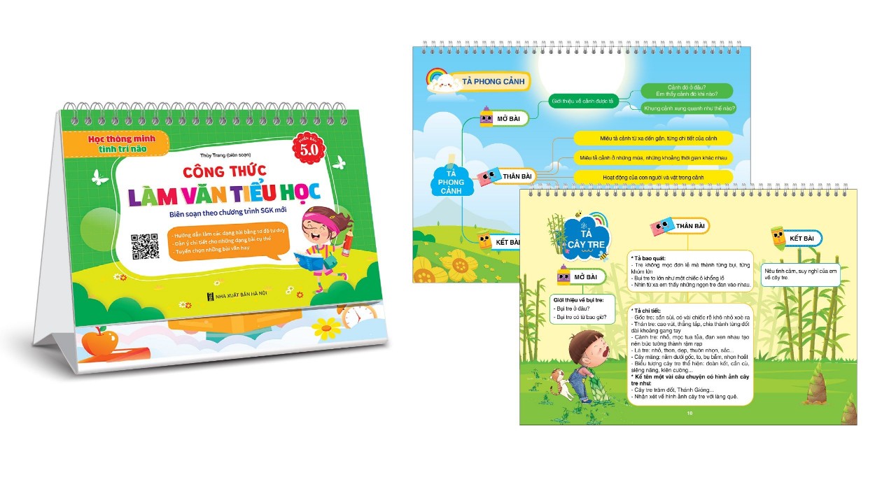 Sách - Bộ Lịch Công Thức Làm Văn Tiểu Học (Phiên bản 5.0)