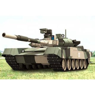 Mô hình giấy 3D  xe tank T90 tỉ lệ 1/43