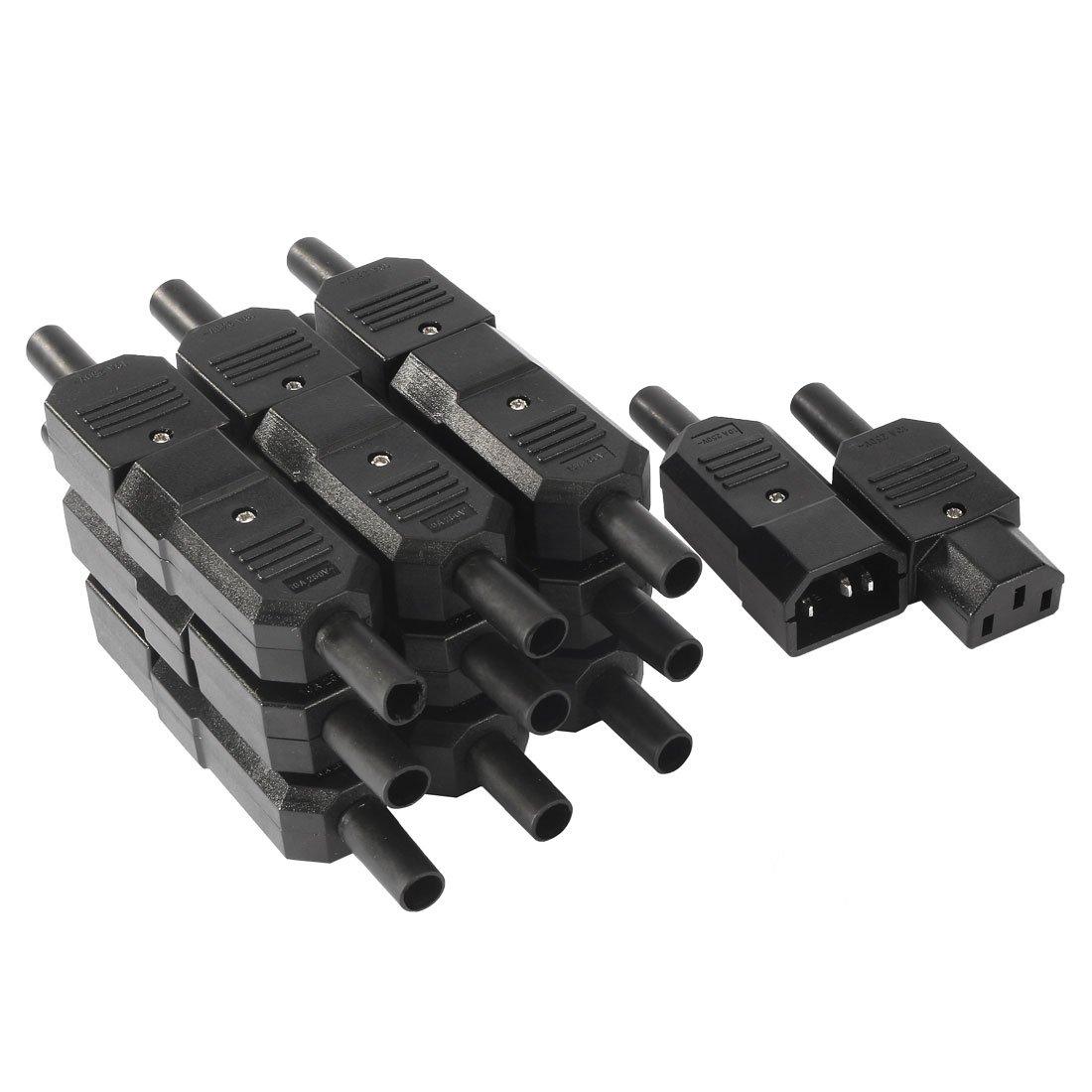 Bộ 10 cặp phích cắm c13 - c14 đực và cái