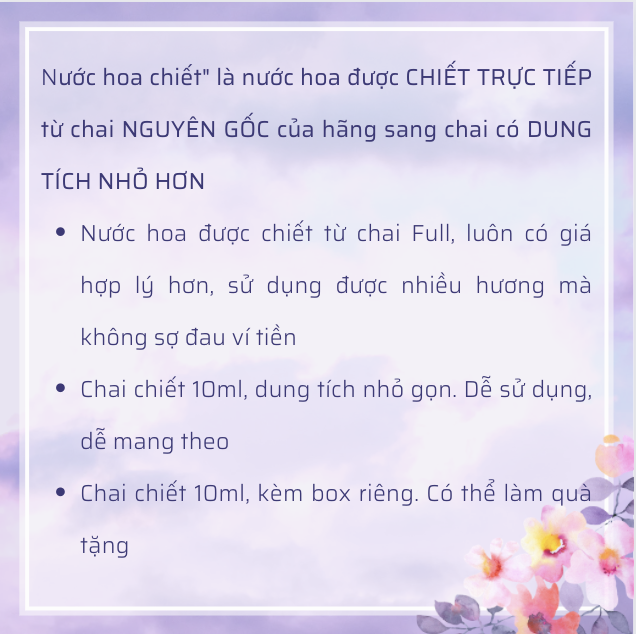 [Chiết 10ml] Nước hoa nữ Chance Chanel Eau Tendre