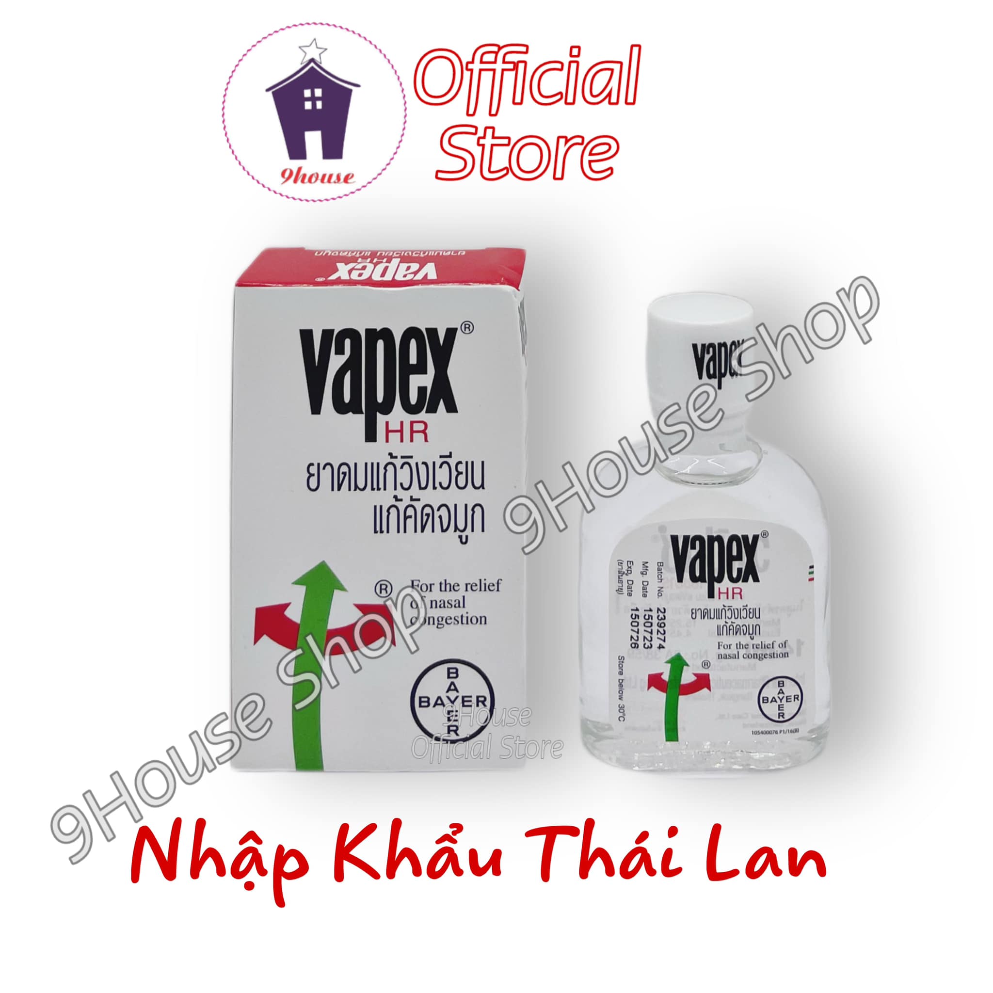 01 Dầu Nóng Thông Mũi VAPEX Thái Lan