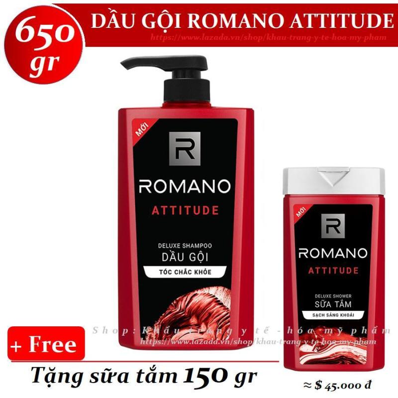 Romano - Dầu gội Hương nước hoa Attitude 650 gr + Tặng sữa tắm 150 gr nhập khẩu