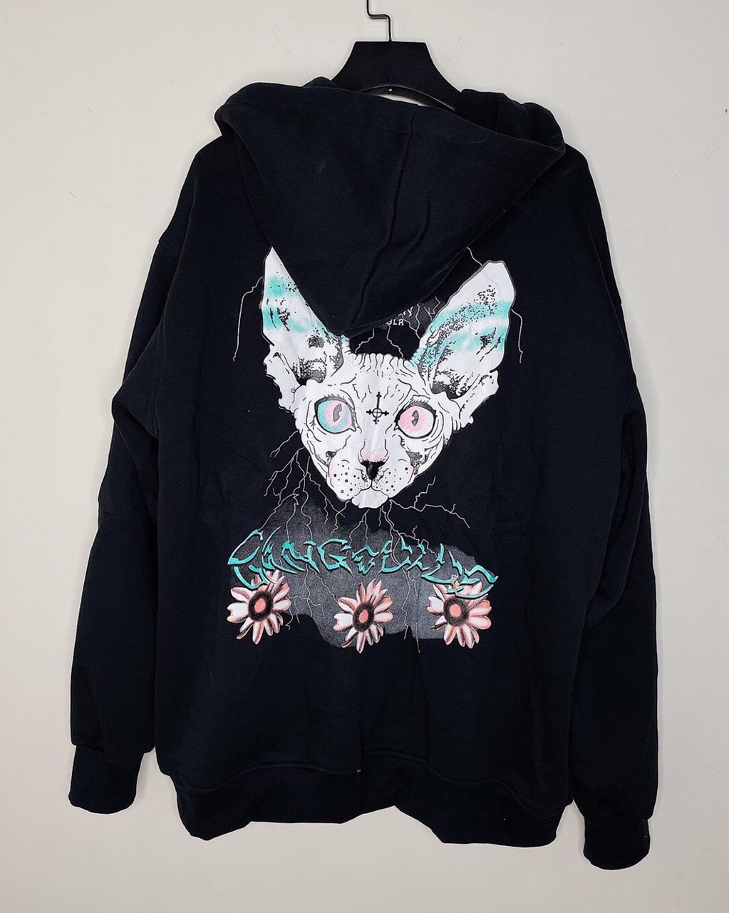 [HCM]Aó khoác hoodie nam nữ mặc có dây kéo chất nỉ ngoại  in hình siêu cute ( màu đen  trắng  hồng )