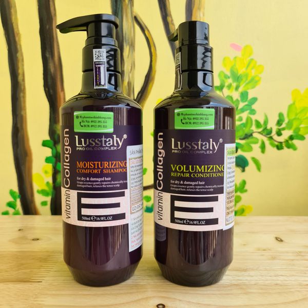 DẦU GỘI XẢ LUSSTALY COLLAGEN E 500ML*2