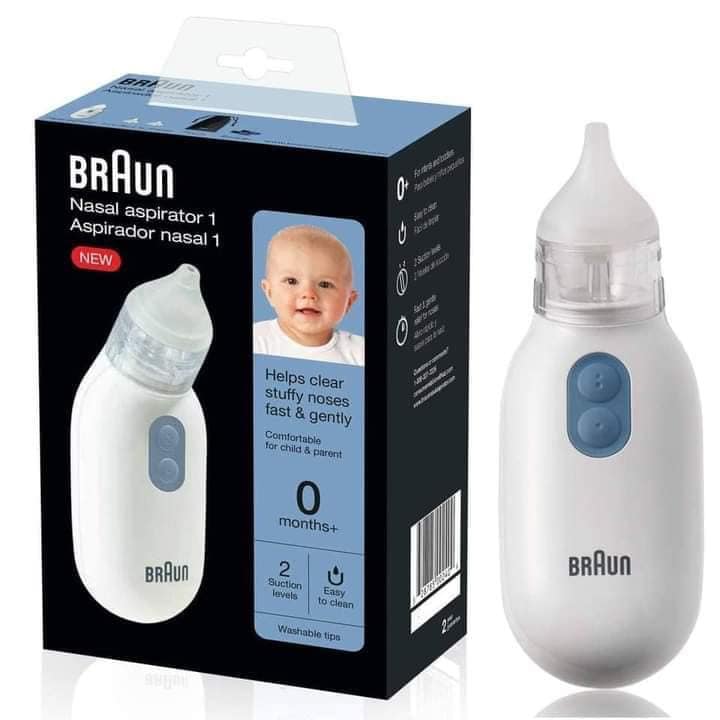 HÀNG ĐỨC Máy hút dịch mũi y tế Braun Nasal Aspirator 1 cho bé từ 0 months+