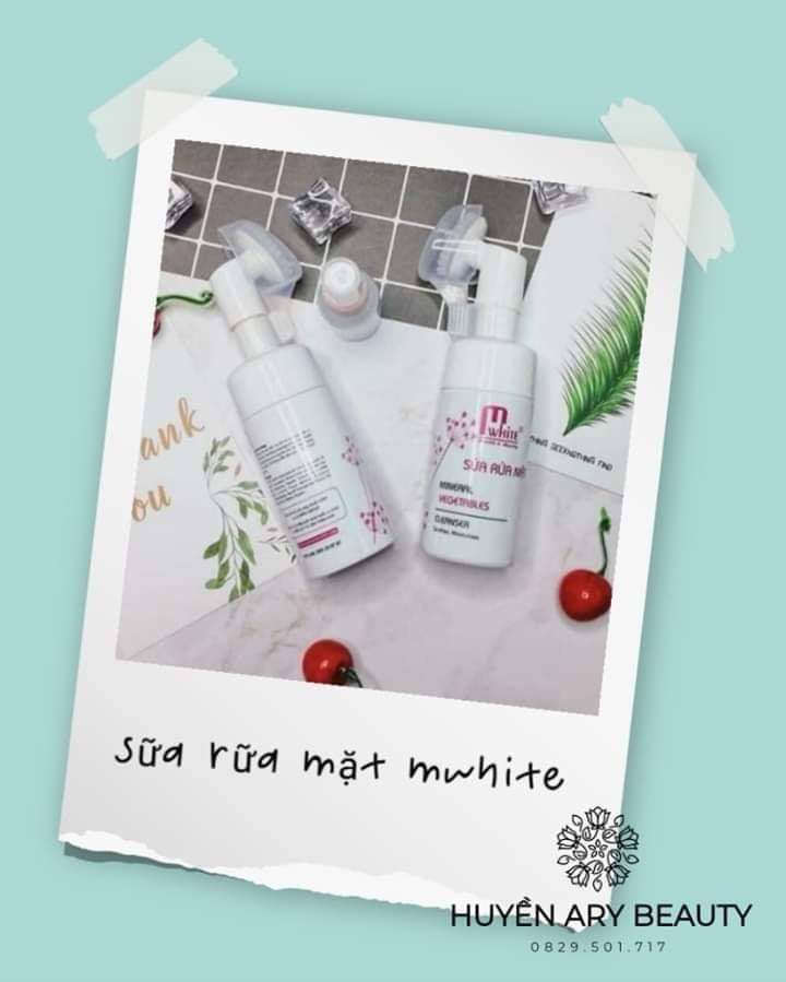 [HCM]Sữa rửa mặt bông tuyết Mwhite
