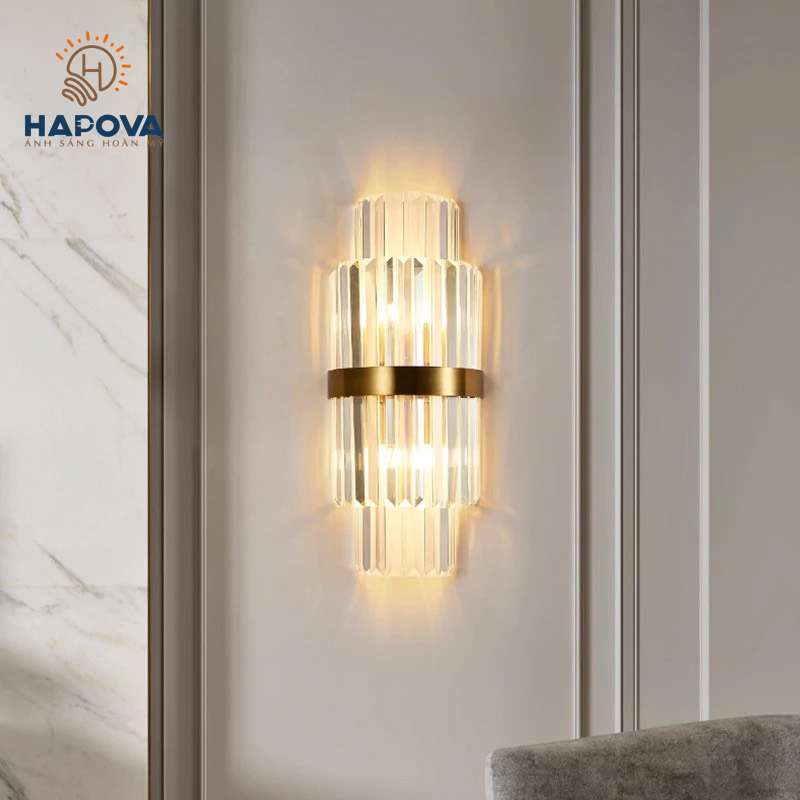 Đèn tường phòng ngủ pha lê HAPOVA NICA PH1B