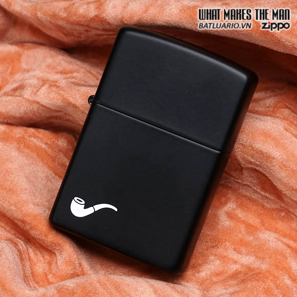 Bật lửa Zippo 218PL – Zippo Black Matte Pipe