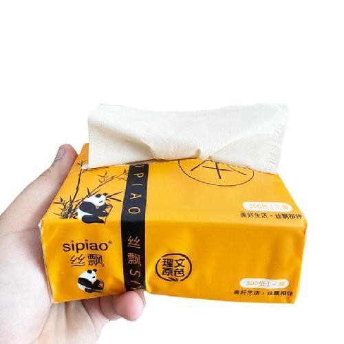 [Hoàn Tiền 10%] [Sale hủy diệt] Combo 10 Gói giấy ăn Gấu Trúc Sipiao siêu dai