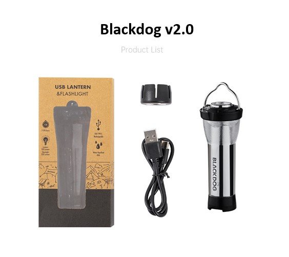 Đèn camping đa năng Blackdog (kèm đế nam châm)