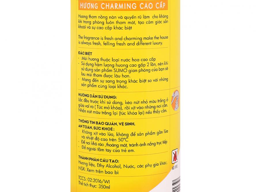 Nước hoa xịt phòng Sumo 350ml