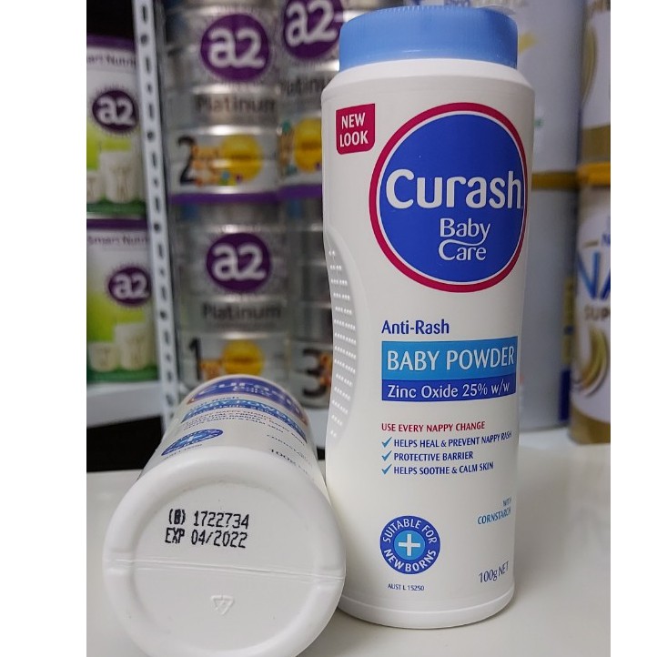 Phấm rôm Curash baby care 100g (aurtralia)