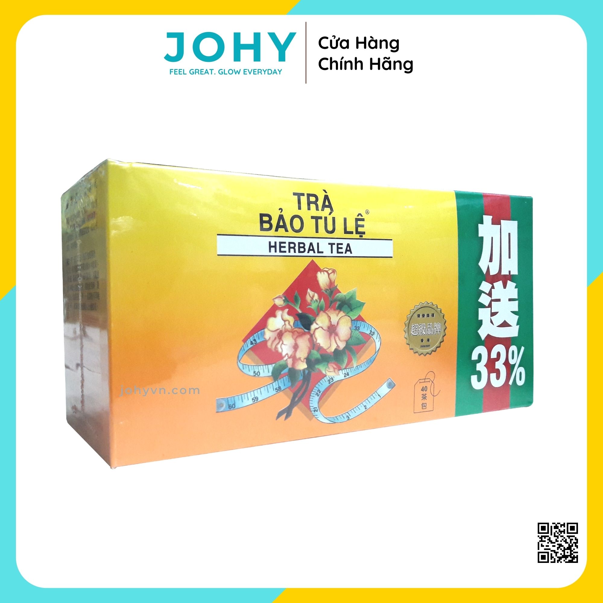 Trà Túi Lọc Giảm Cân Bảo Tú Lệ Bioslim (Hộp 40 gói)