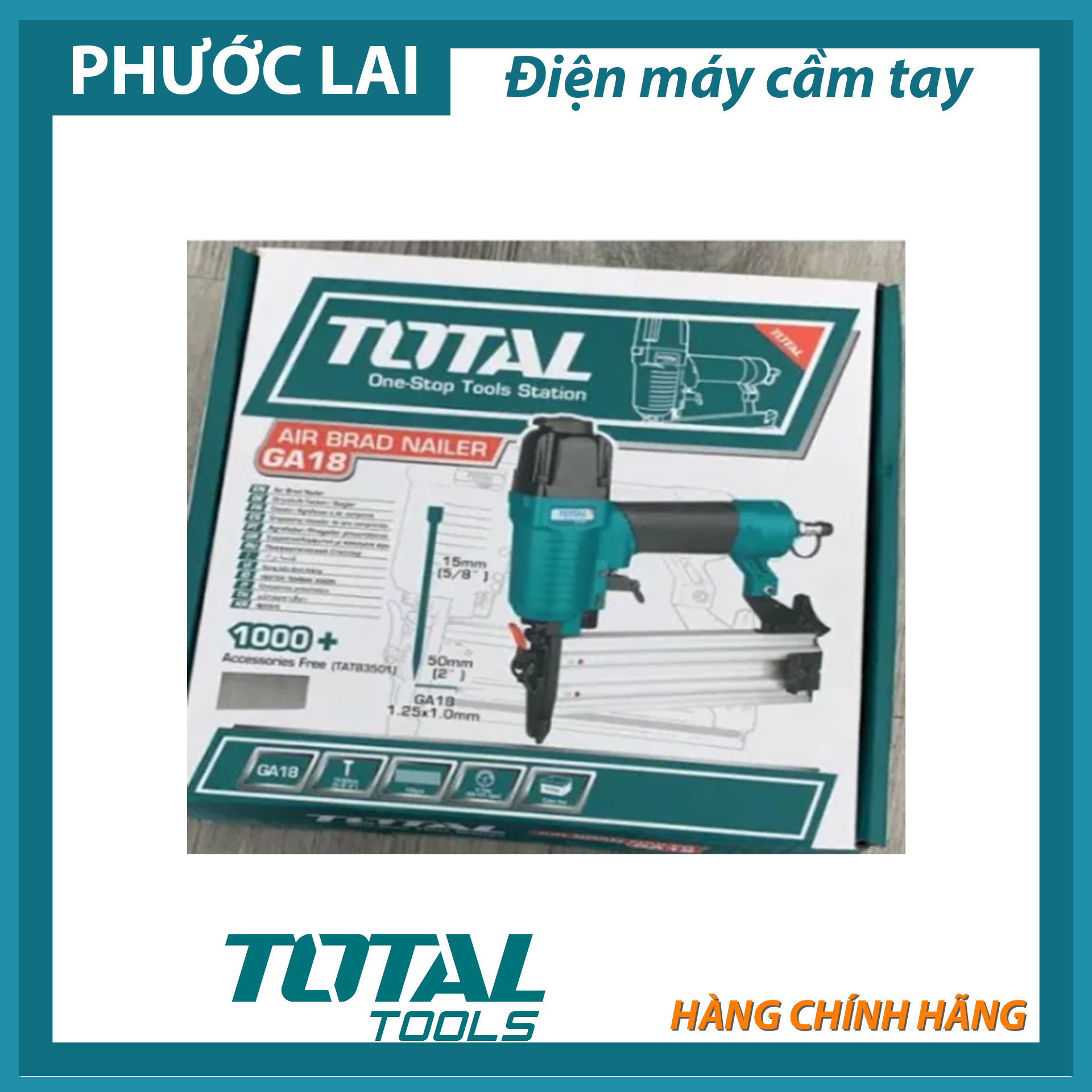 Súng bắn đinh thẳng TOTAL TAT83501