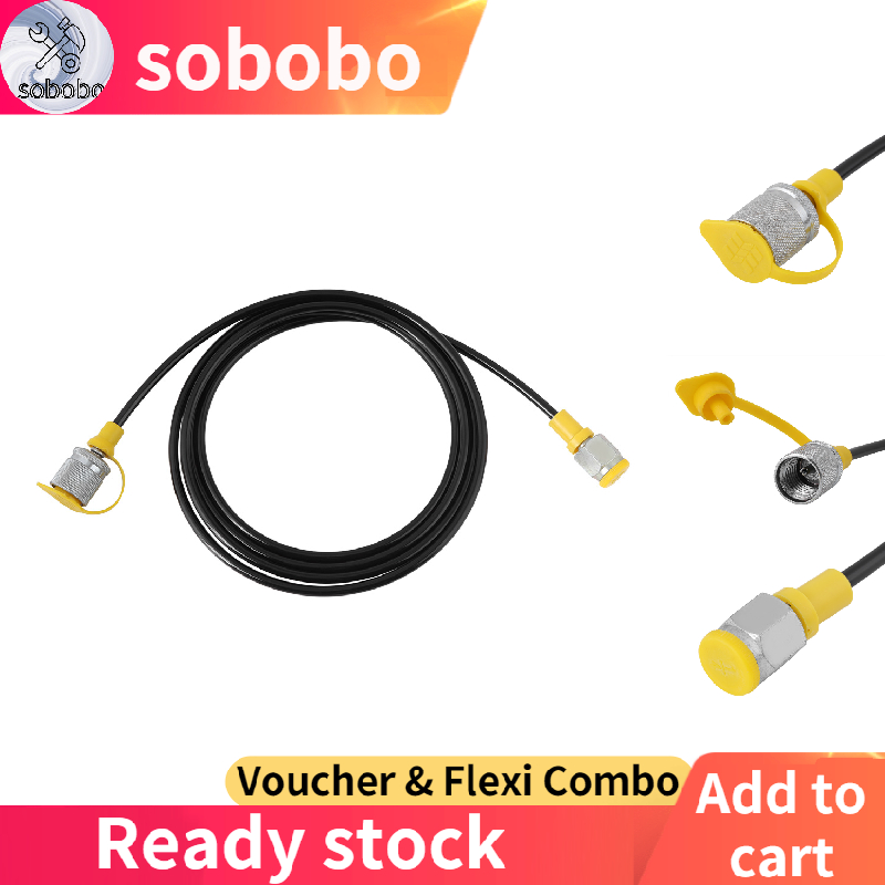 1 PCS Hydraulic Hose Test Coupling Pressure Test Hose 2.0m/6FT (M16*2-1/4BSP)Testing Coupling Point